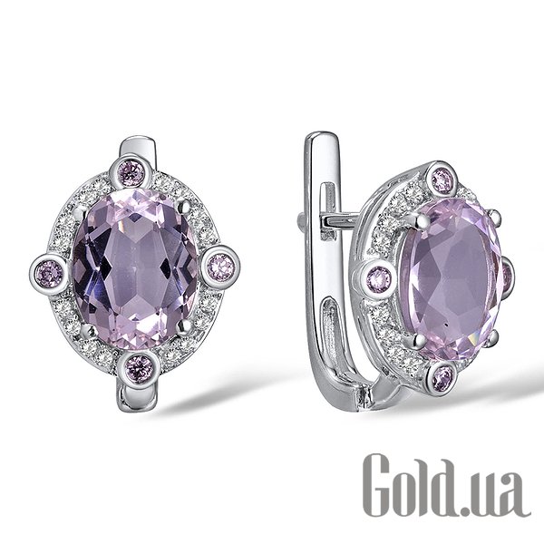 

Серьги Lurie Jewelry, Серебряные серьги с куб.циркониями