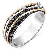 Женское золотое кольцо с бриллиантами, 1615279