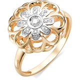Женское золотое кольцо с бриллиантами, 1696943