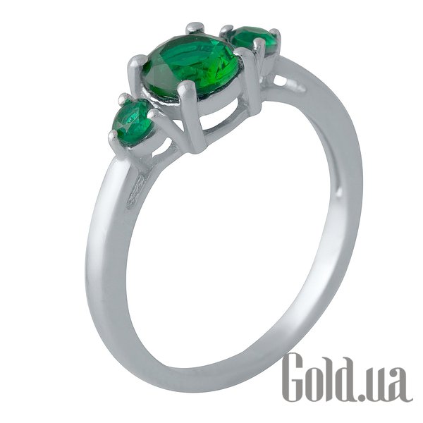 

Женские кольца Fresh Jewelry, Женское серебряное кольцо с синт. изумрудами, 17.5