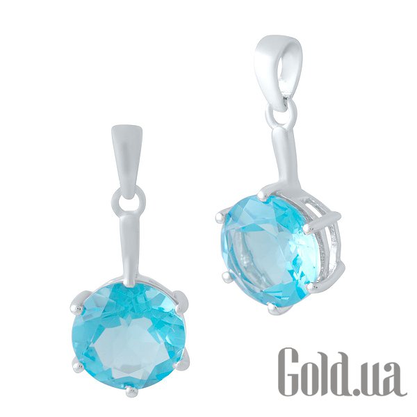 

Женские кулоны Fresh Jewelry, Серебряный кулон с синт. аквамарином
