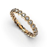 Золотое обручальное кольцо с бриллиантами, 1768111
