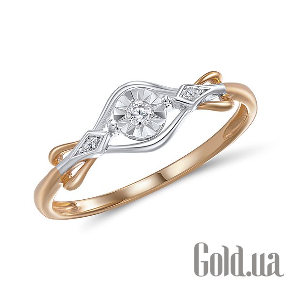 

Кольцо Lurie Jewelry, Золотое кольцо с бриллиантами, 16.5
