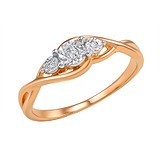 Золотое кольцо с бриллиантами, 446639
