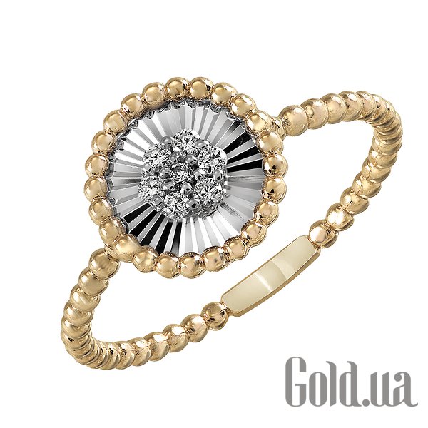 

Кольцо Lurie Jewelry, Золотое кольцо с бриллиантами, 17