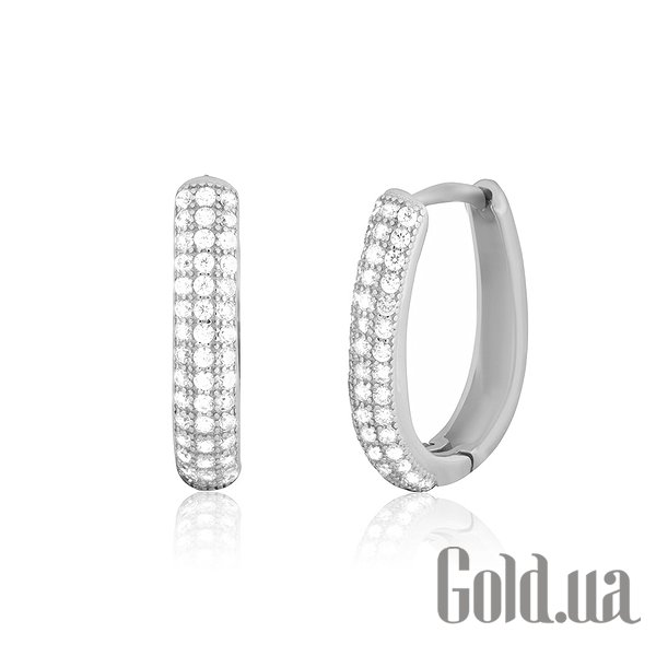 

Серьги Silvex925, Серебряные серьги с куб. циркониями
