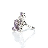 Женское серебряное кольцо с аметистами, 1311920