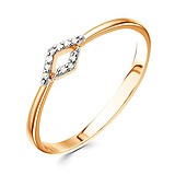 Женское золотое кольцо с бриллиантами, 1513136