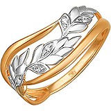Женское золотое кольцо с куб. циркониями, 1538736