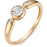 Золотое кольцо с бриллиантами, 1555888