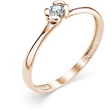 Золотое кольцо с бриллиантом, 1611184