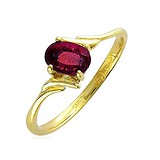Женское золотое кольцо с рубином, 1618864