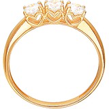 Золотое кольцо с куб. циркониями, 1621936