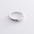 Серебряное обручальное кольцо с куб. циркониями - фото 2