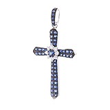 Золотой кулон с бриллиантами и сапфирами, 1689520