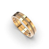 Золотое обручальное кольцо с бриллиантами, 1768368