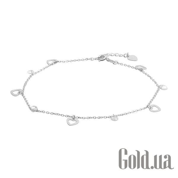 

Браслет на ногу Fresh Jewelry, Серебряный браслет на ногу с куб. циркониями, 23