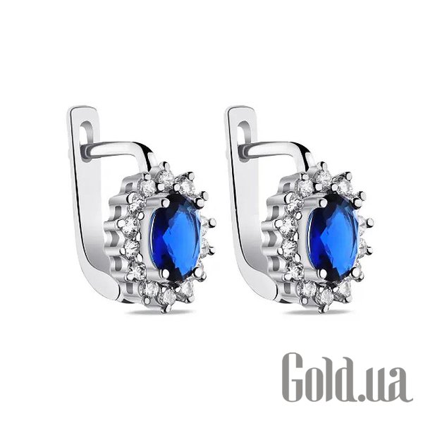 

Серьги Silvex925, Серебряные серьги с куб. циркониями