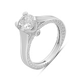 Серебряное кольцо с куб. циркониями, 1794992