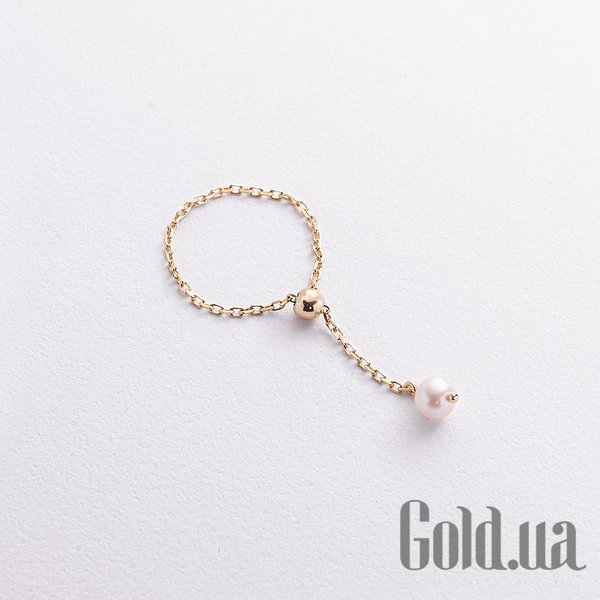 

Кольцо Украина, Женское золотое кольцо с культив. жемчугом, 24