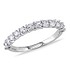 Серебряное обручальное кольцо с синт. сапфирами - фото 1