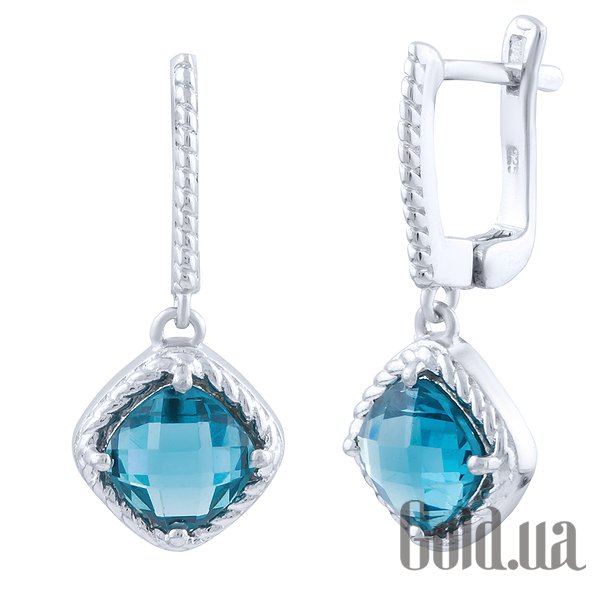 

Серьги с подвесками Fresh Jewelry, Серебряные серьги с топазами