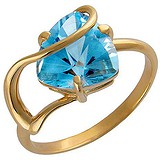 Женское золотое кольцо с топазом, 1638321