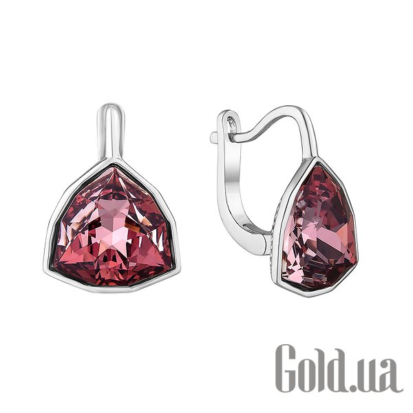 

Серьги JF, Серебряные серьги с камнями Сваровски