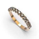 Золотое обручальное кольцо с бриллиантами, 1768113