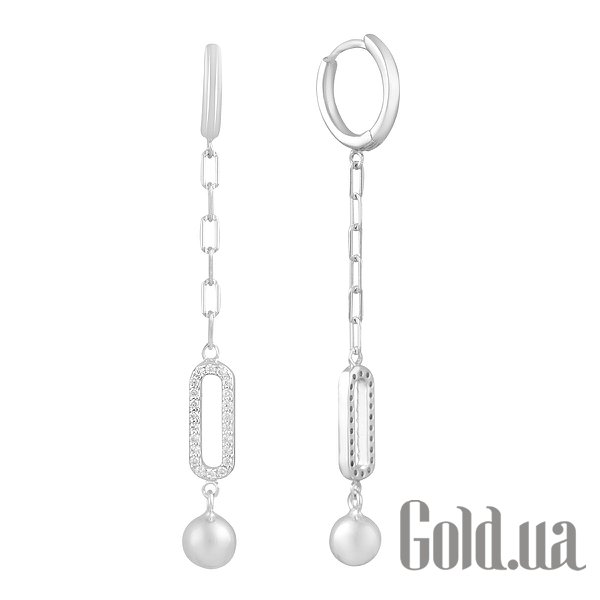 

Серьги с подвесками Fresh Jewelry, Серебряные серьги с куб. циркониями