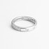 Серебряное обручальное кольцо с куб. циркониями - фото 1