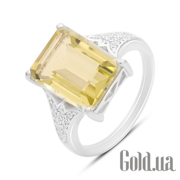 

Женские кольца Fresh Jewelry, Женское серебряное кольцо с куб. циркониями и кварцем, 18.5