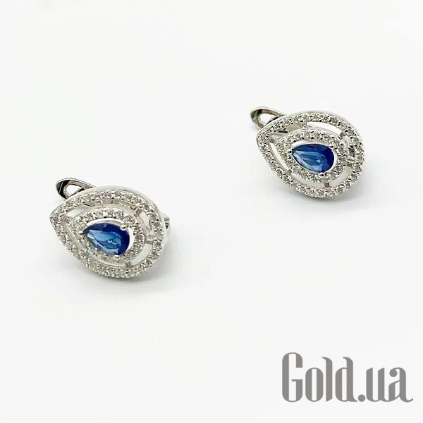 

Серьги Silvex925, Серебряные серьги с куб. циркониями