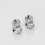 Золотые серьги с бриллиантами, 1795761