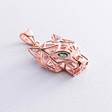 Золотой кулон с куб. циркониями