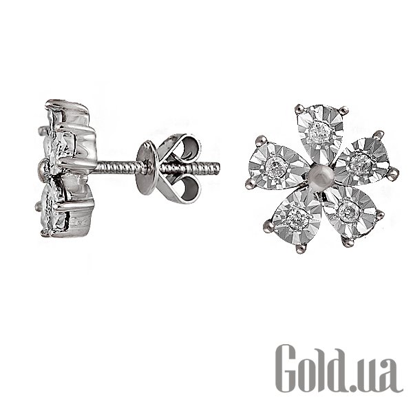 

Серьги-гвоздики Lurie Jewelry, Золотые серьги с бриллиантами