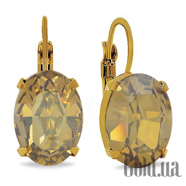 

Серьги Kobi, Желтый, Серьги с кристаллами Swarovski в позолоте