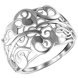 Rich line Женское серебряное кольцо, 1513138