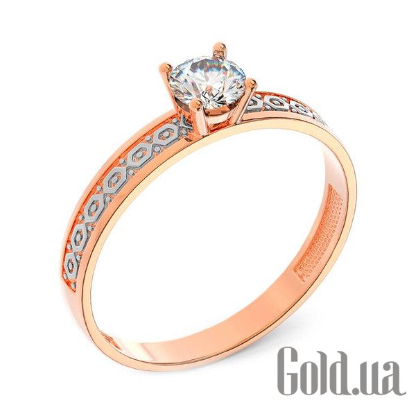 

Кольцо Украина, Золотое кольцо с куб. цирконием, 16.5