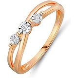 Женское золотое кольцо с бриллиантами, 1602994