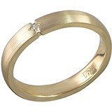 Золотое обручальное кольцо с бриллиантом, 1612978