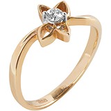 Женское золотое кольцо с бриллиантом, 1673138