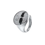 Женское серебряное кольцо с куб. циркониями, 1675954
