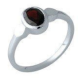 Женское серебряное кольцо с гранатом, 1699506
