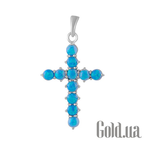

Кулон-крестик Fresh Jewelry, Серебряный кулон с опалами