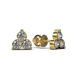 Золотые серьги с бриллиантами, 1768626