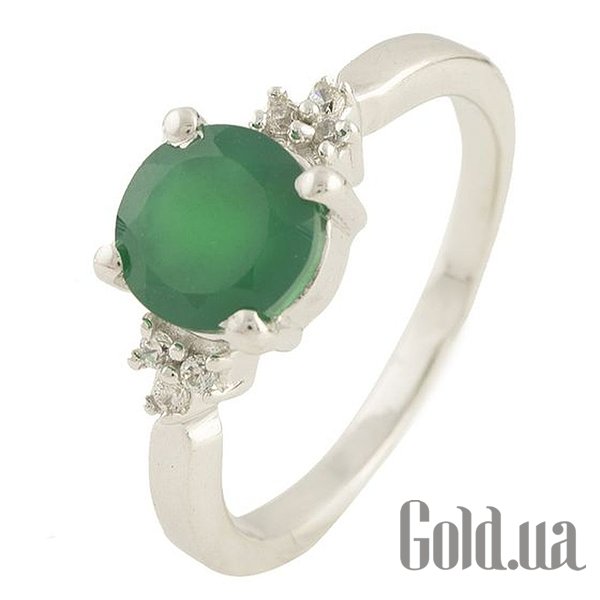 

Женские кольца Fresh Jewelry, Женское серебряное кольцо с агатом и куб. циркониями, 18