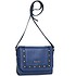 Mattioli Женская сумка 023-16С синий с черный сафьяно - фото 1