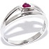 Silver Wings Женское серебряное кольцо с рубином - фото 1