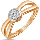 Золотое кольцо с бриллиантами, 1624755